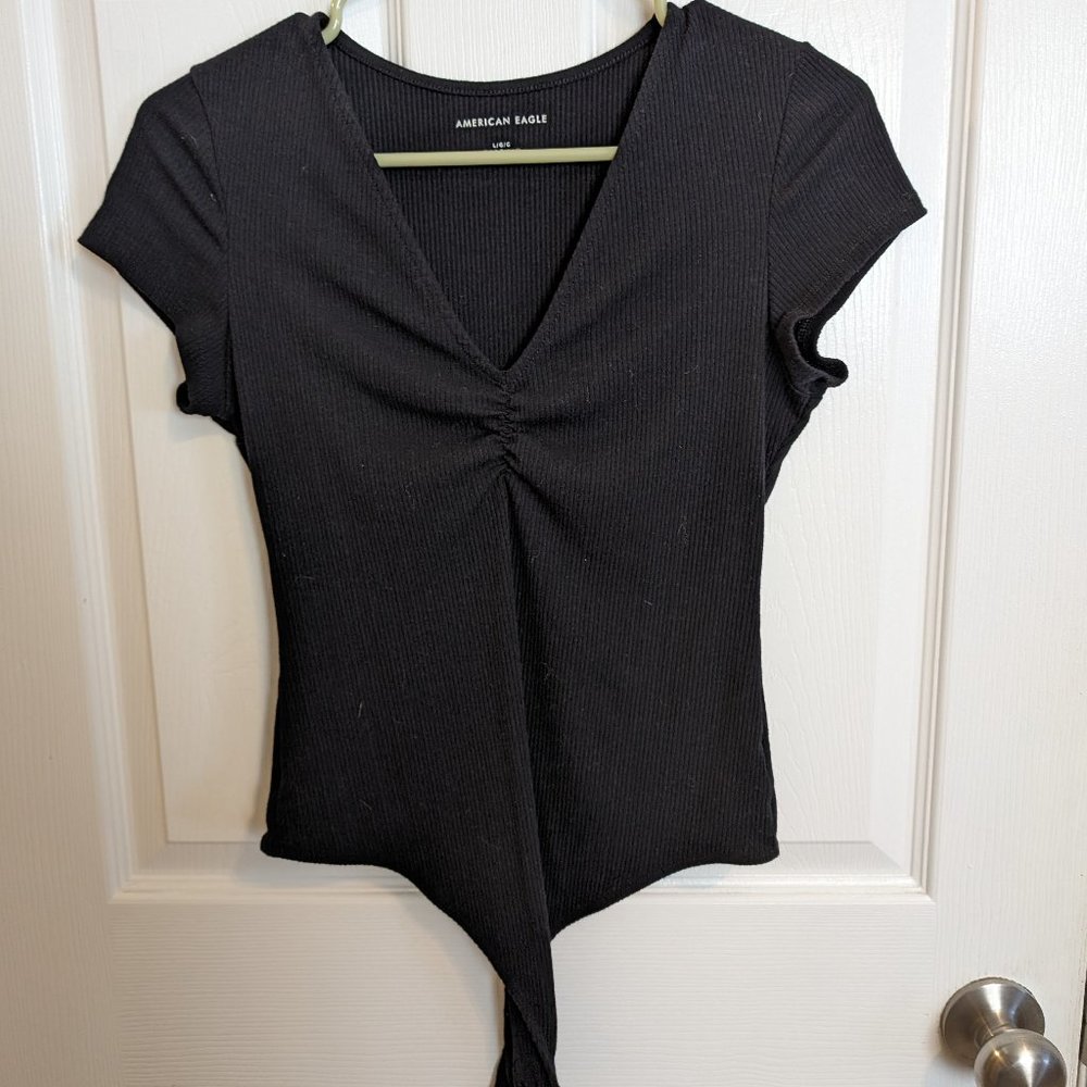NWOT American Eagle Ribbed V-neck Bodysuit